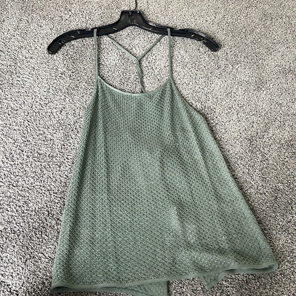 Giorgio Armani Tops - Giorgio Armani knit camisole tank top sz 42 green t back size 4ish